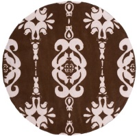 Classic Brown/Soft Pink Kids Rug Size: Round 5' Classic Brown/Soft Pink Kids Rug Size: Round 5'