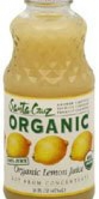 Santa Cruz Organic 23409 Organic 100 Percent Lemon Juice