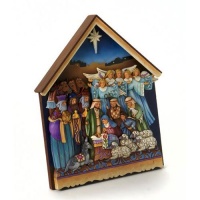 Jim Shore Heartwood Creek Nativity Scene Wall Plaque, 9-Inch Jim Shore Heartwood Creek Nativity Scene Wall Plaque, 9-Inch