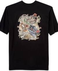 If this is your motto, then your summer has been glorious. Grill and chill in casual style with this graphic t-shirt from Tommy Bahama. If this is your motto, then your summer has been glorious. Grill and chill in casual style with this graphic t-shirt from Tommy Bahama.