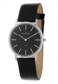 Skagen Men's SK18LSLB Slimline Black Dial Watch Skagen Men's SK18LSLB Slimline Black Dial Watch