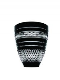 John Rocha at Waterford Black Voya 7-1/2-Inch Bouquet Vase John Rocha at Waterford Black Voya 7-1/2-Inch Bouquet Vase
