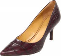 Nine West Women's Austin Pump,Wine Croc,5 M US