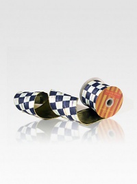 Swirl it around your tree or tie it on gift boxes...you'll find no limit to the uses for this ribbon, designed with the signature check on one side and gold on the other. From the Courtly Check Collection Wired for easy shaping 10-yard spool 1-4 wide Imported Swirl it around your tree or tie it on gift boxes...you'll find no limit to the uses for this ribbon, designed with the signature check on one side and gold on the other. From the Courtly Check Collection Wired for easy shaping 10-yard spool 1-4 wide Imported