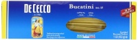 De Cecco Bucatini, 16-Ounce Boxes (Pack of 5) De Cecco Bucatini, 16-Ounce Boxes (Pack of 5)