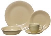Fiesta 5-Piece Place Setting, Ivory Fiesta 5-Piece Place Setting, Ivory