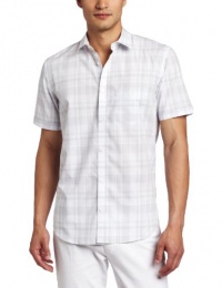 Calvin Klein Sportswear Men's Short Sleeve Plaid Woven Shirt