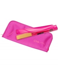 Support breast cancer awareness and get the hair style you want! Combining innovative tourmaline ceramic technology with even heat distribution, this flat iron lets you straighten, smooth, curl, wave and so much more while reducing static electricity and leaving hair smooth and silky. Support breast cancer awareness and get the hair style you want! Combining innovative tourmaline ceramic technology with even heat distribution, this flat iron lets you straighten, smooth, curl, wave and so much more while reducing static electricity and leaving hair smooth and silky.