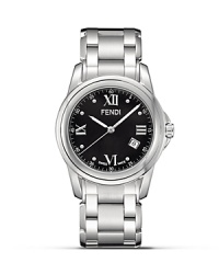 Fendi Round Loop Stainless Steel Watch, 43mm Fendi Round Loop Stainless Steel Watch, 43mm