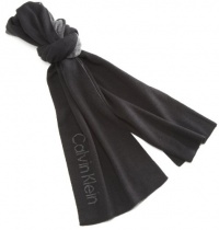 Calvin Klein Men's Modern Logo Muffler, Black, One Size Calvin Klein Men's Modern Logo Muffler, Black, One Size