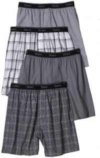 Hanes Men's 4-Pack Classic Comfort Flex Waistband Woven Boxers Underwear Hanes Men's 4-Pack Classic Comfort Flex Waistband Woven Boxers Underwear