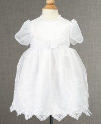 Memorable moments call for special style. Dress her up in this elaborate christening dress from Lauren Madison so she looks like the princess she is. Memorable moments call for special style. Dress her up in this elaborate christening dress from Lauren Madison so she looks like the princess she is.