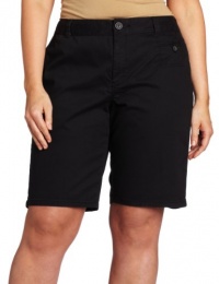 Dockers Women's Plus-Size Shadow Stitch Bermuda