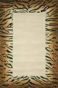 Liora Manne Seville Tiger Border Hand Tufted Rug, 8 by 10-Feet, Brown Liora Manne Seville Tiger Border Hand Tufted Rug, 8 by 10-Feet, Brown
