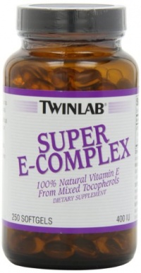 Twinlab Super E-Complex 400 IU, 250 Softgels Twinlab Super E-Complex 400 IU, 250 Softgels