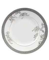 Inspired by the luxurious details that mark a Vera Wang gown, the Lace dinnerware and dishes set dinnerware features a delicate, lace-patterned border in gleaming platinum. Inspired by the luxurious details that mark a Vera Wang gown, the Lace dinnerware and dishes set dinnerware features a delicate, lace-patterned border in gleaming platinum.