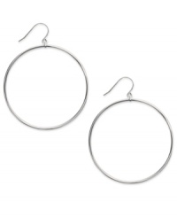 Let style come full circle. Giani Bernini's hoop drop earrings shape up any look. Crafted in sterling silver. Approximate drop: 2 inches. Let style come full circle. Giani Bernini's hoop drop earrings shape up any look. Crafted in sterling silver. Approximate drop: 2 inches.