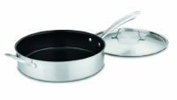 Cuisinart GGT33-30H GreenGourmet Tri-Ply Stainless 5-Quart Saute Pan with Helper Handle and Cover Cuisinart GGT33-30H GreenGourmet Tri-Ply Stainless 5-Quart Saute Pan with Helper Handle and Cover