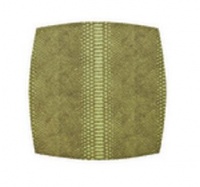 Kim Seybert Anaconda Set of Four 15 in Sq Placemats - Green Kim Seybert Anaconda Set of Four 15 in Sq Placemats - Green