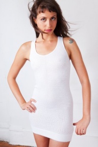 Light Grey Small Sleeveless Stretch Knit Mini Dress by KD dance, Curving Hugging, Stretchy, Sexy & Super Comfortable, Dance Class To Cocktail Party Always Fashionable, Made In New York City USA Light Grey Small Sleeveless Stretch Knit Mini Dress by KD dance, Curving Hugging, Stretchy, Sexy & Super Comfortable, Dance Class To Cocktail Party Always Fashionable, Made In New York City USA