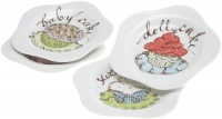 Rosanna Cupcake Dessert Plates Set of 4 Rosanna Cupcake Dessert Plates Set of 4