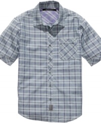Pick up the check. This shirt from Sean John will pay off in your weekend wardrobe. Pick up the check. This shirt from Sean John will pay off in your weekend wardrobe.