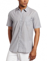 Volcom Men's Ex Factor Stripe Short Sleeve Shirt Volcom Men's Ex Factor Stripe Short Sleeve Shirt