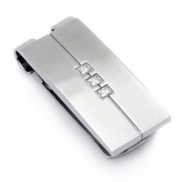 Dolan Bullock Stainless Steel Diamond Money Clip Dolan Bullock Stainless Steel Diamond Money Clip