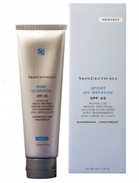 Skinceuticals Sport UV Defense Active Use Broad-spectrum UVA/UVB Sunscreen SPF 45, 3-Ounce Tube Skinceuticals Sport UV Defense Active Use Broad-spectrum UVA/UVB Sunscreen SPF 45, 3-Ounce Tube