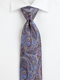 A timeless paisley design rendered in superior Italian silk.SilkDry cleanMade in Italy A timeless paisley design rendered in superior Italian silk.SilkDry cleanMade in Italy