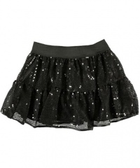 Beautees Sequin Effect Scooter Skirt (Sizes 7 - 16) - black, 7 Beautees Sequin Effect Scooter Skirt (Sizes 7 - 16) - black, 7