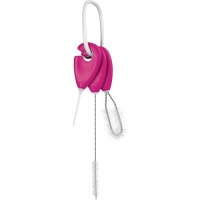 OXO Tot Straw and Sippy Cup Top Cleaning Set, Pink OXO Tot Straw and Sippy Cup Top Cleaning Set, Pink