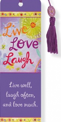 Live, Love, Laugh Beaded Bookmark Live, Love, Laugh Beaded Bookmark