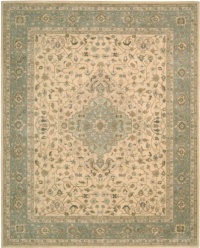 Nourison Rugs Heritage Hall Collection HE21 Beige Round 9' x 9' Area Rug Nourison Rugs Heritage Hall Collection HE21 Beige Round 9' x 9' Area Rug
