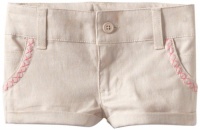 Hartstrings Girls 2-6X Toddler Cotton Linen Short, Brown, 2T Hartstrings Girls 2-6X Toddler Cotton Linen Short, Brown, 2T