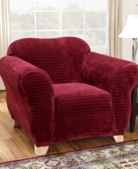 Snug, form-fitting slipcovers for hard-to-fit furniture. The Stretch Royal Diamond collection protects and restores chairs to their former glory with rows of regal diamonds that bring a graceful flow to any living area. Snug, form-fitting slipcovers for hard-to-fit furniture. The Stretch Royal Diamond collection protects and restores chairs to their former glory with rows of regal diamonds that bring a graceful flow to any living area.