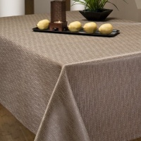 Benson Mills Pebbles Fabric Tablecloth, Linen, 52-Inch-by-70-Inch Benson Mills Pebbles Fabric Tablecloth, Linen, 52-Inch-by-70-Inch