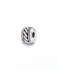 Keep your charms in place with this chic sterling silver stopper, featuring a diagonal-line design. Donatella is a playful collection of charm bracelets and necklaces that can be personalized to suit your style! Available exclusively at Macy's. Keep your charms in place with this chic sterling silver stopper, featuring a diagonal-line design. Donatella is a playful collection of charm bracelets and necklaces that can be personalized to suit your style! Available exclusively at Macy's.