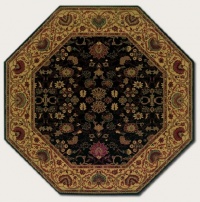 Couristan 3773/4876 Everest Tabriz/Midnight 3-Feet 11-Inch Octagon Rug Couristan 3773/4876 Everest Tabriz/Midnight 3-Feet 11-Inch Octagon Rug