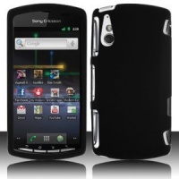 GTMax Hard Rubber Snap On Protector Cover Case - Black For Verizon Sony Ericsson Xperia Play R800 GTMax Hard Rubber Snap On Protector Cover Case - Black For Verizon Sony Ericsson Xperia Play R800