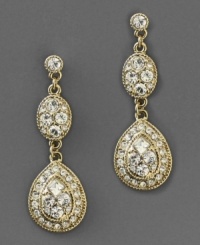 Add an element of Wow to your look with these gorgeous earrings by Givenchy featuring crystal accents in goldtone mixed metal. Add an element of Wow to your look with these gorgeous earrings by Givenchy featuring crystal accents in goldtone mixed metal.