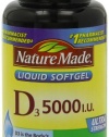 Nature Made Vitamin D-3, 5000IU, 90 Softgels