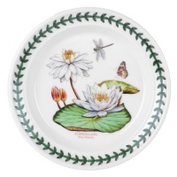 Portmeirion Exotic Botanic Garden Bread and Butter Plate with White Water Lily Motif Portmeirion Exotic Botanic Garden Bread and Butter Plate with White Water Lily Motif