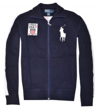 Polo Ralph Lauren Men Full Zip Big Pony Jacket - USA Polo Ralph Lauren Men Full Zip Big Pony Jacket - USA