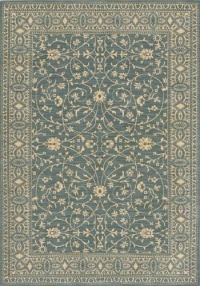 Karastan English Manor Collection Somerset Lane Blue 3'8 X 5'