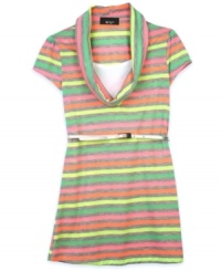 Style in a cinch. This cowl neck tunic from BCX gives her a trendy, ready-to-wear look she'll love. (Clearance) Style in a cinch. This cowl neck tunic from BCX gives her a trendy, ready-to-wear look she'll love. (Clearance)