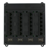 Leviton 476TM-624 Twist and Mount Patch Panel, 24 CAT 6 Ports Leviton 476TM-624 Twist and Mount Patch Panel, 24 CAT 6 Ports