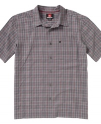 Get your weekend style all set with this plaid shirt from Quiksilver. Get your weekend style all set with this plaid shirt from Quiksilver.