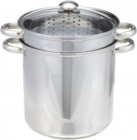 Excelsteel 12 Quart 18/10 Stainless Steel 4 Piece Muti-Cookware Set With Encapsulated Base Excelsteel 12 Quart 18/10 Stainless Steel 4 Piece Muti-Cookware Set With Encapsulated Base