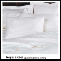 Royal Hotel's Striped White 800-Thread-Count 4pc King Bed Sheet Set 100-Percent Egyptian Cotton, Sateen, Deep Pocket Royal Hotel's Striped White 800-Thread-Count 4pc King Bed Sheet Set 100-Percent Egyptian Cotton, Sateen, Deep Pocket